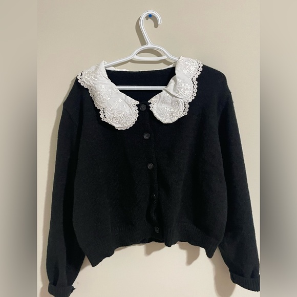 STATEMENT COLLAR CARDIGAN - Picture 9 of 9